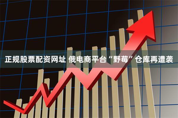 正规股票配资网址 俄电商平台“野莓”仓库再遭袭